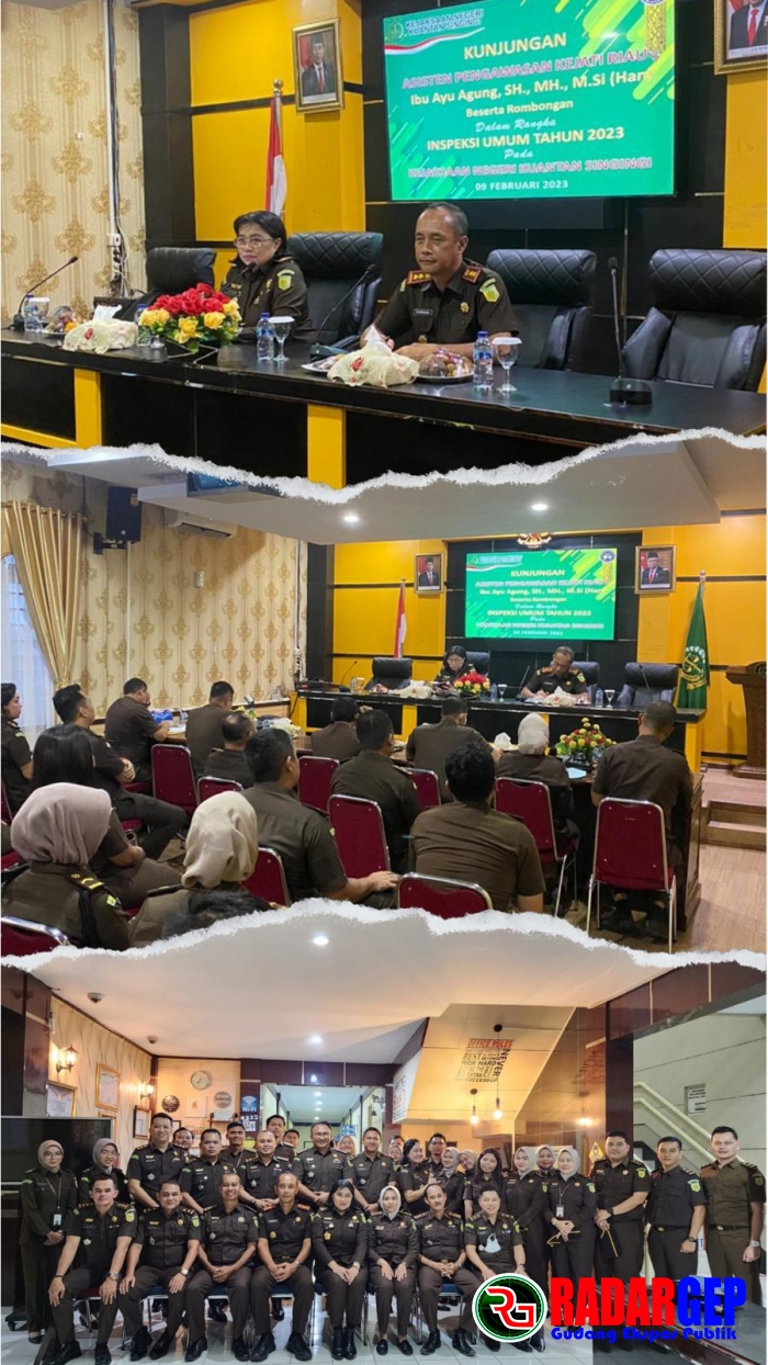 Asisten Pengawasan Kejaksaan Tinggi Riau Laksanakan Kunjungan Kerja ke Kejari Kuantan Singingi